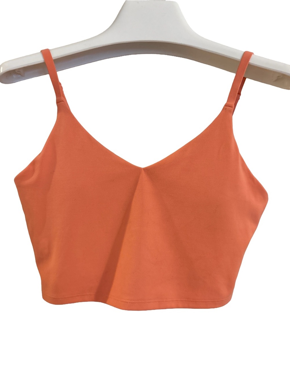 Women’s Athleta Elation V-Neck Crop Longline Sports Bra, Size S A-C